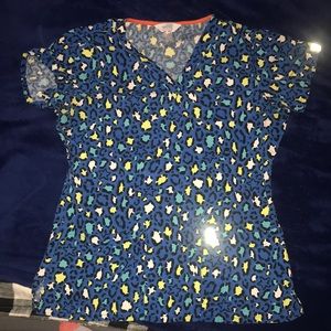 GUC Code Happy Scrub Top